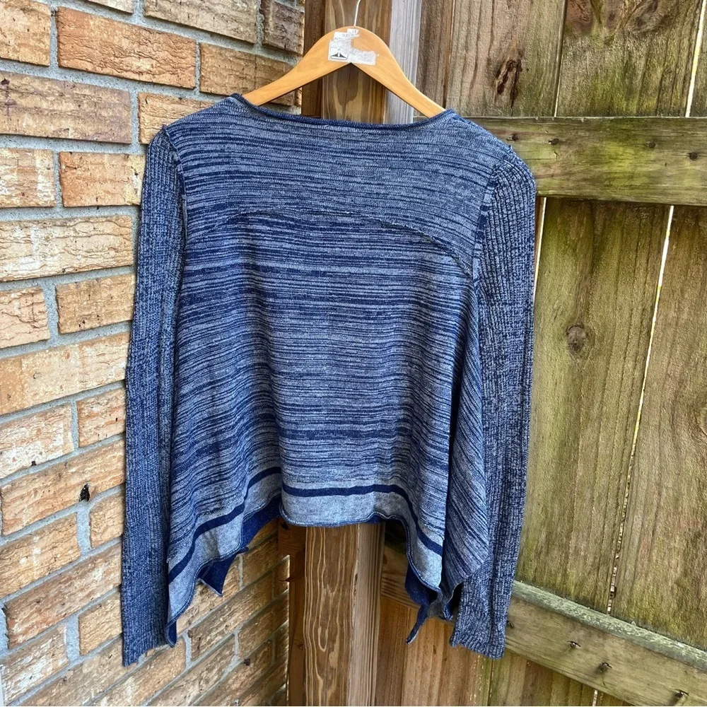 Free People Navy Blue Open-Front Cardigan